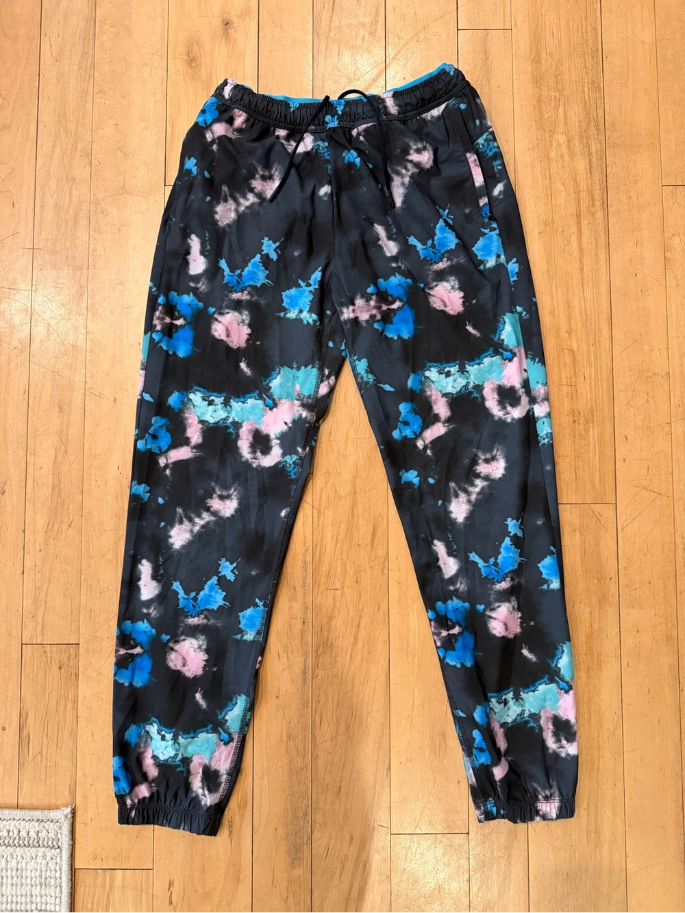 Chubbies men’s Tie-Dye Jogger Pants with Blue and Pink Accents